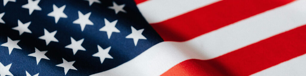 Close up of American Flag