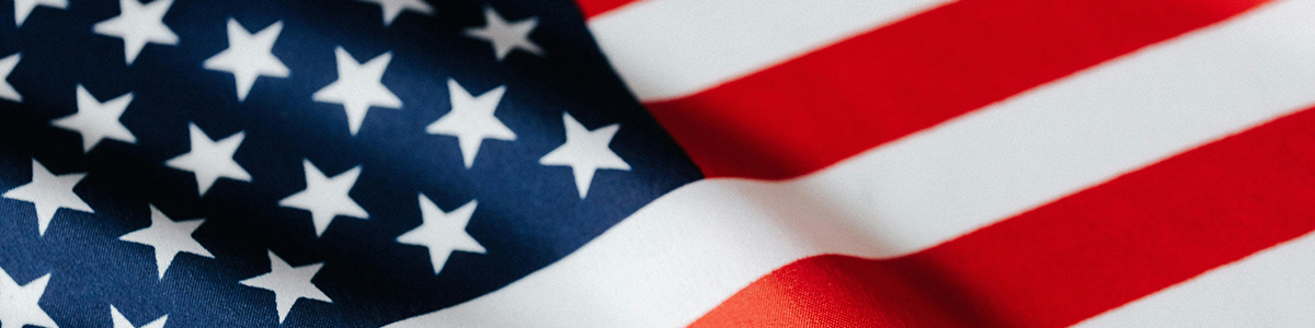 Close up of American Flag